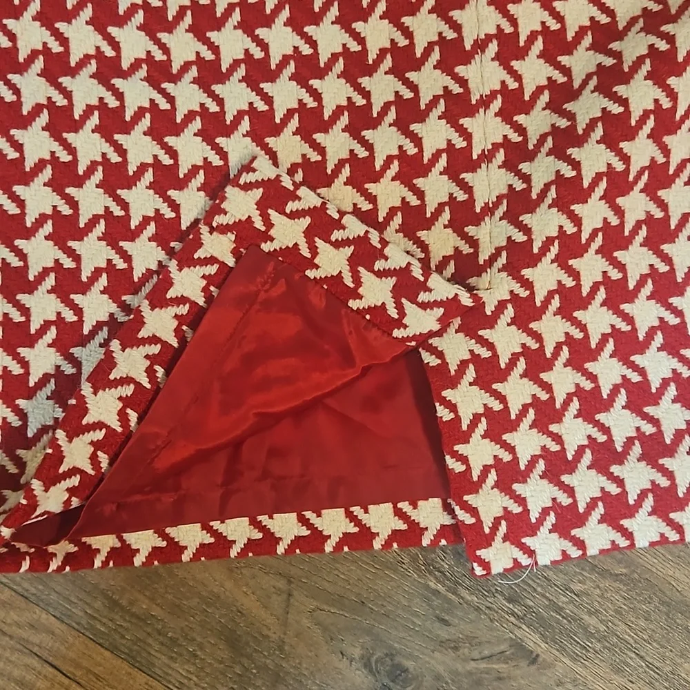 👗TALBOTS RED AND WHITE PENCIL SKIRT👗 - Picture 6 of 7